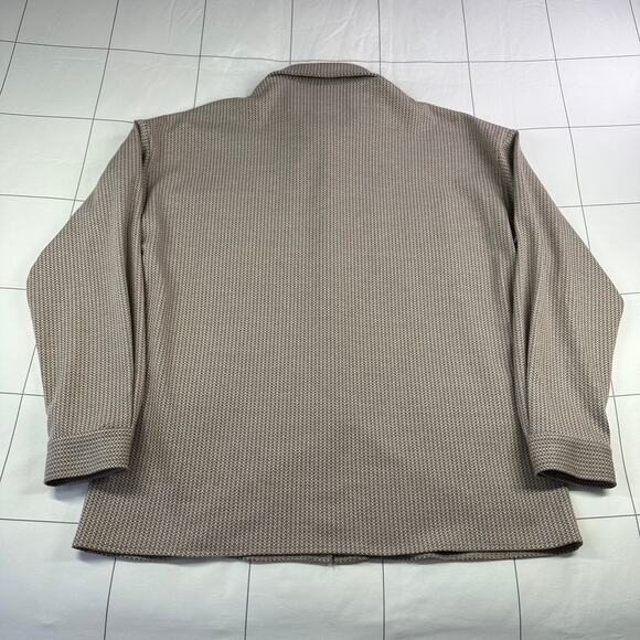 12th Tribe x The Salty Blonde Shirt Jacket Womens Medium Herringbone Button Up - Picture 2 of 5